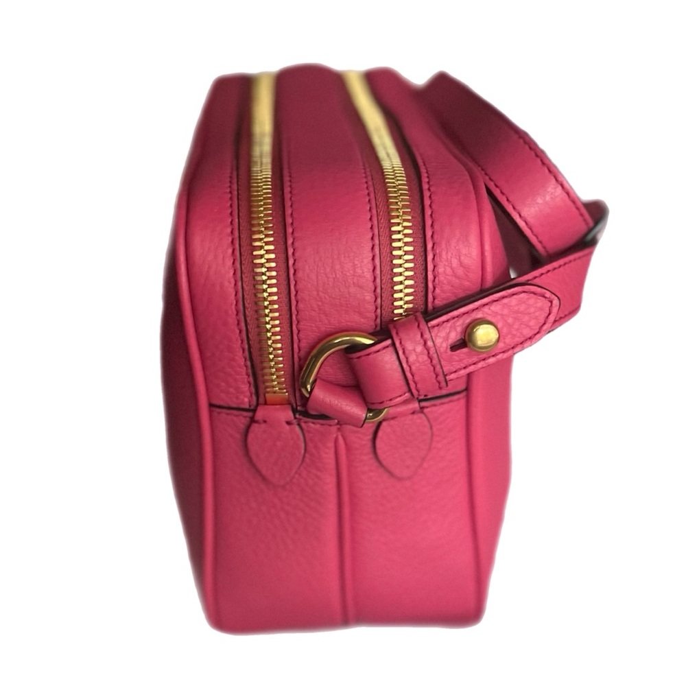 Authentic Prada Peonia Pink Vitello Phenix Leather Double Zip Crossbody … - Picture 7 of 16
